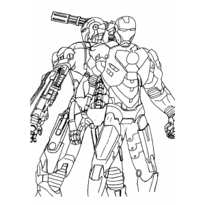 Dupla de Armaduras: Homem de Ferro e Máquina de Combate