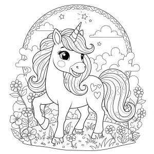 Encare o Desafio de Colorir o Unicórnio Encantado