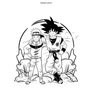 Encontro Épico de Goku e Naruto