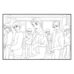 Energia K-Pop para Colorir