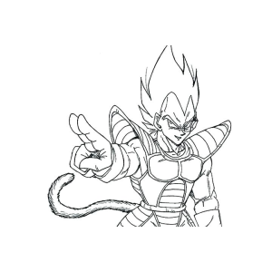 Epic Coloring Adventure with Vegeta