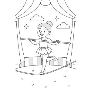 Equilibrista Infantil no Circo