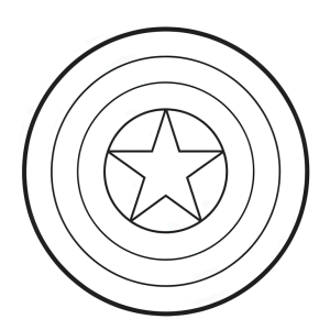Escudo Icônico do Capitão América