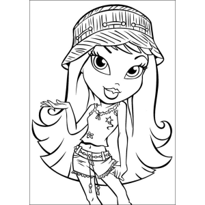 Estilo Bratz para Colorir