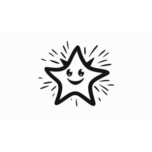 Estrela Sorridente e Brilhante