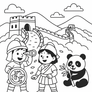 Exploradores na Grande Muralha