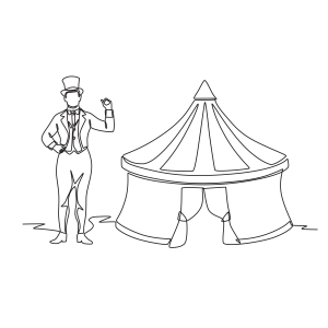 Explorando o Circo em um Estilo Minimalista