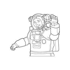 Explorando o Espaço com um Astronauta Amigável