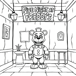 Explore a Cor do Mundo de Freddy Fazbear