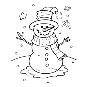 Feliz Boneco de Neve Inverno Mágico