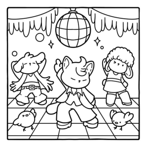 Festa Animada Com Animais Dançantes