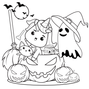 Festa de Halloween Encantada com Amigos Fantásticos