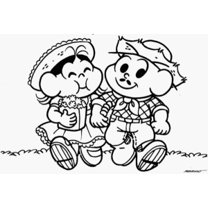 Festa Junina com Mônica e Cebolinha