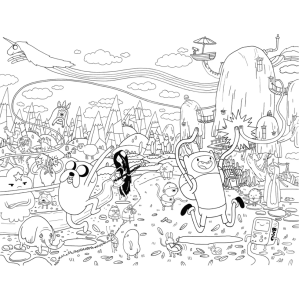 Finn e Jake em Ação na Terra de Ooo