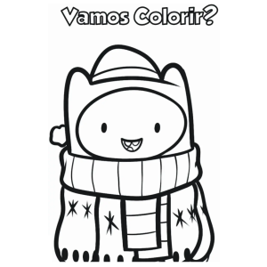 Finn Pronto para o Inverno em Hora de Aventura