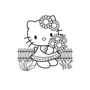 Flores com Hello Kitty: A Magia do Jardim