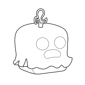 Fruta Fantasma de Blox Fruits para colorir