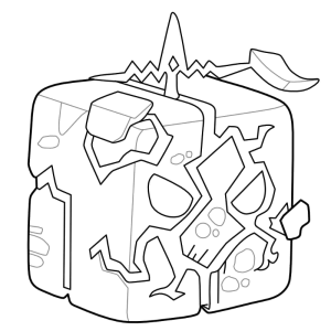Fruta Leopardo com manchas de Blox Fruits para colorir
