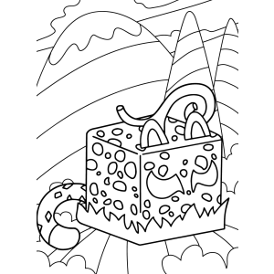 Fruta Leopardo na selva de Blox Fruits para colorir