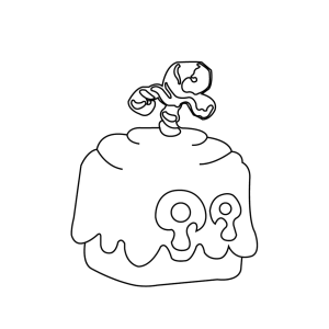 Fruta Veneno pingando de Blox Fruits para colorir