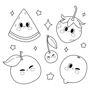 Frutas Kawaii Encantadoras