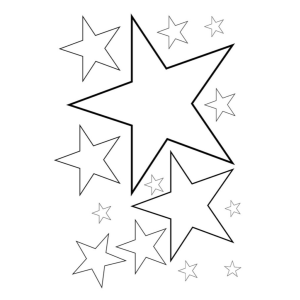 Galáxia de Estrelas para Colorir