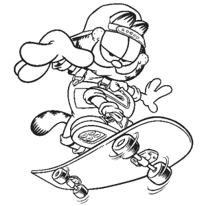 Garfield Radical no Skate