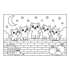 Gatinhos Sob as Estrelas