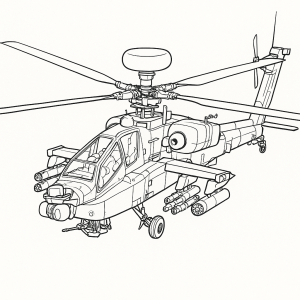 Helicóptero Apache em Detalhe