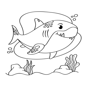 Hora de Colorir Baby Shark Aventureiro