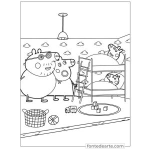 Hora de Dormir com a Família Peppa Pig