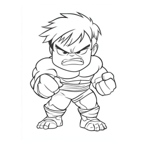 Hulk estilo Chibi: Força Incrível!