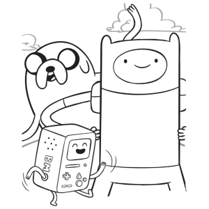 Jake, Finn e BMO em Ação