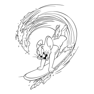 Jerry Surfando Pelas Ondas