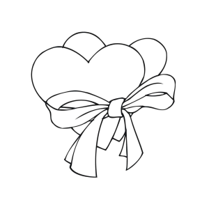 Laços de Amor para Colorir