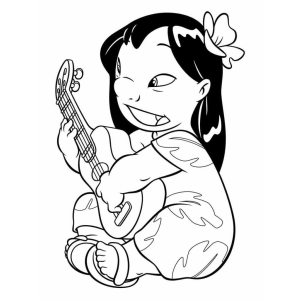Lilo Explorando as Cordas