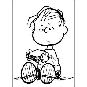 Linus van Pelt com seu Tradicional Cobertor
