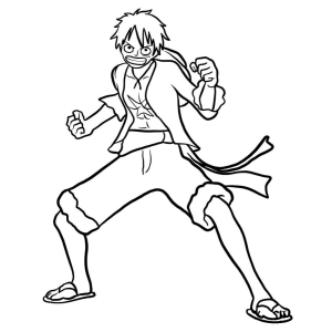 Luffy Pronto para a Aventura