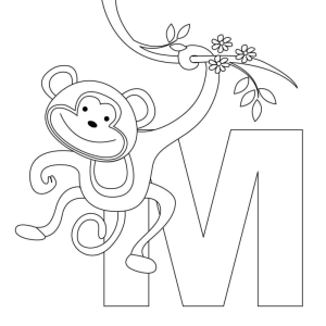 Macaco Divertido no Jardim das Letras