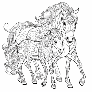 Majestic Horses Coloring Adventure