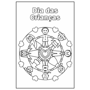Mandala da Amizade: Celebre o Dia das Crianças