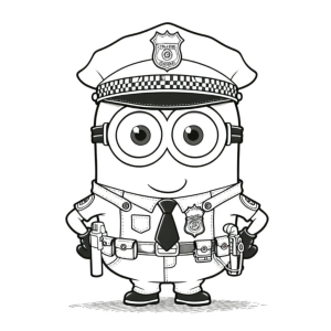 Minion Policial em Ação