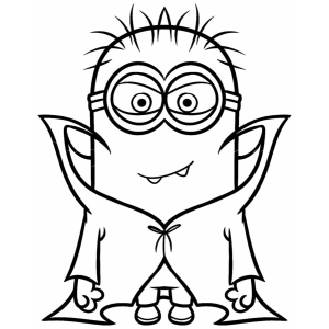 Minion Vampiro: Aventura para Colorir