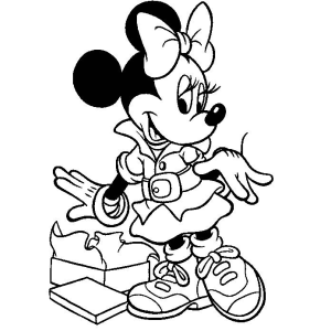 Minnie Mouse com Estilo Pronto para Aventura