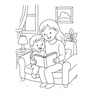 Momento Especial de Leitura no Dia das Mães