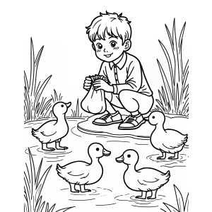 Momento Fofo com Patinhos no Lago