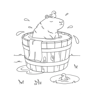 Momento Relaxante da Capivara