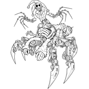 Mommy Long Legs em forma de aranha para colorir