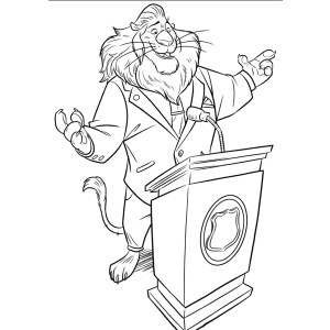Mr. Big, o chefão musaranho para colorir