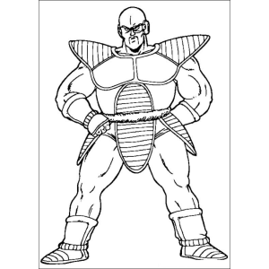 Nappa em Pose de Combate - Channelize Seu Ki Artístico!
